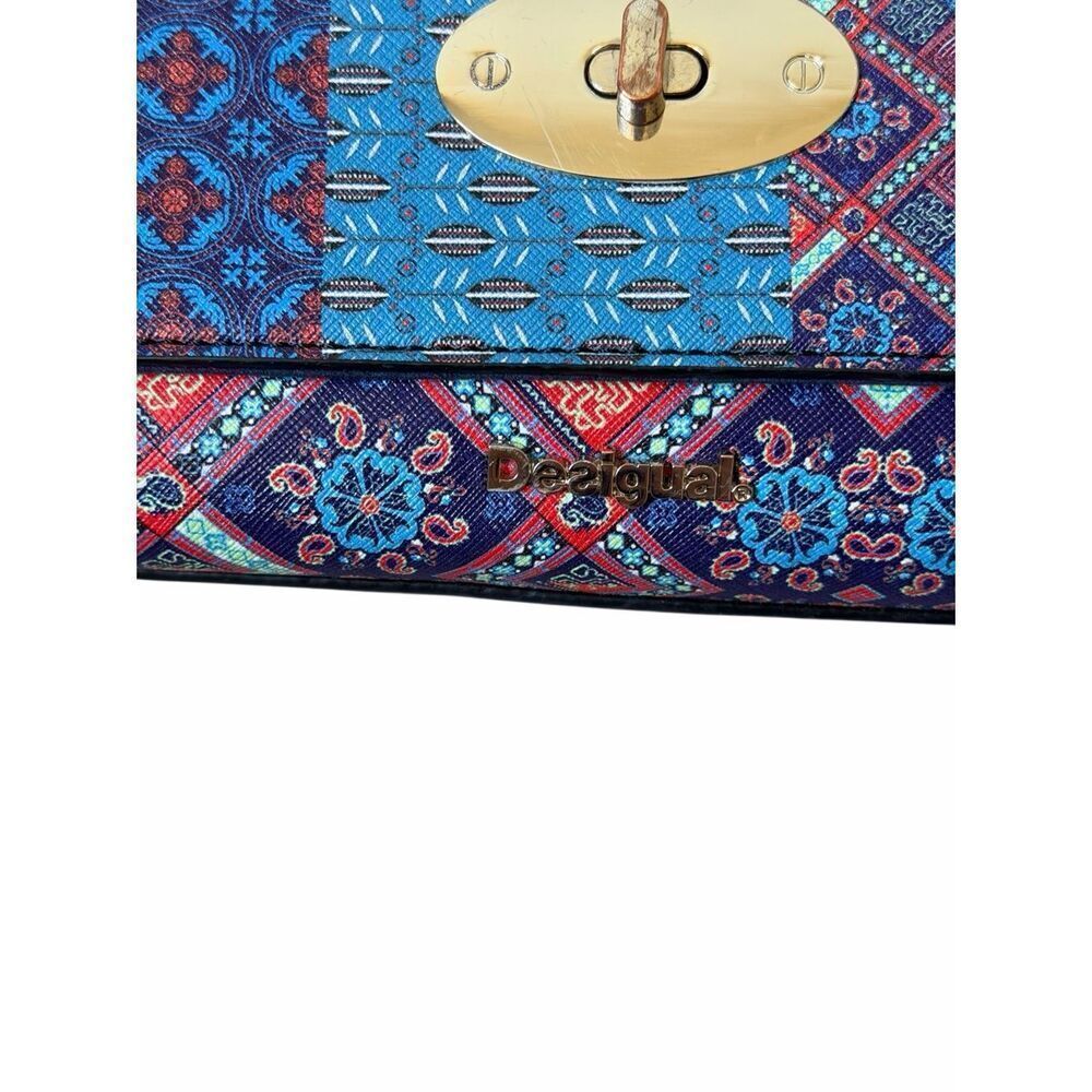 Desigual Roma Birmania Satchel Crossbody Bag Multicolor - Picture 11 of 14